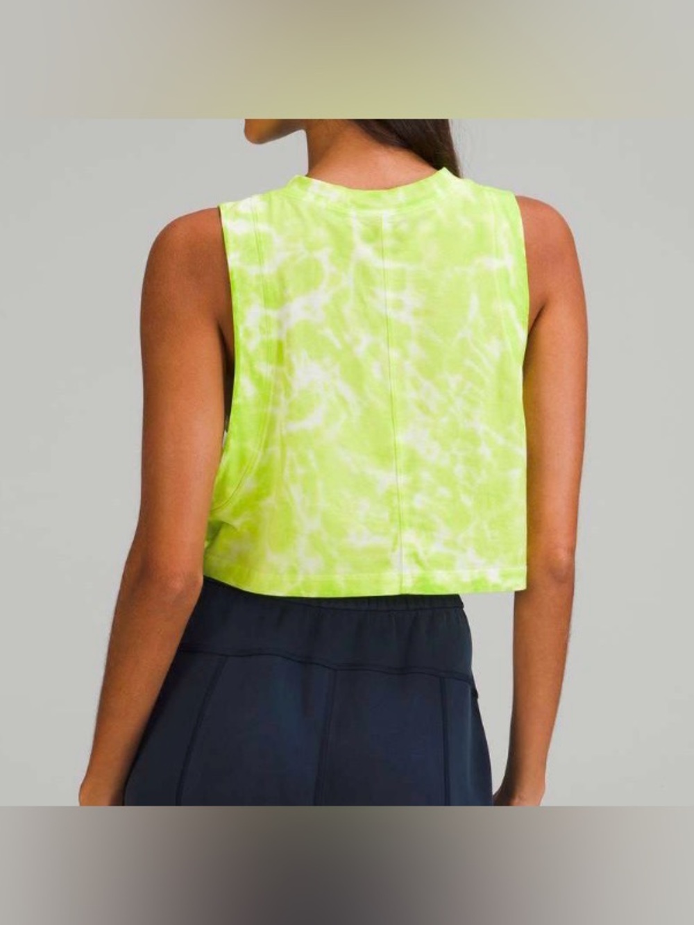 NWOT New Lululemon All Yours Cropped Cotton Tank Top *Tie Dye - Picture 2 of 7